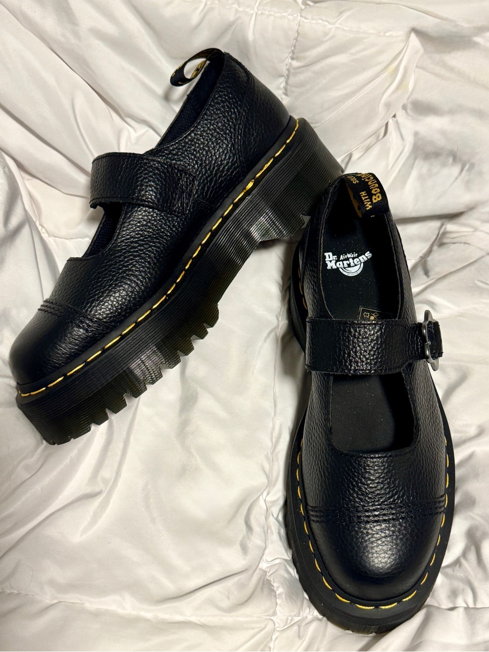 Dr. Martens Addina Flower Buckle Leather Mary Jane Platform BRAND NEW NEVER WORN